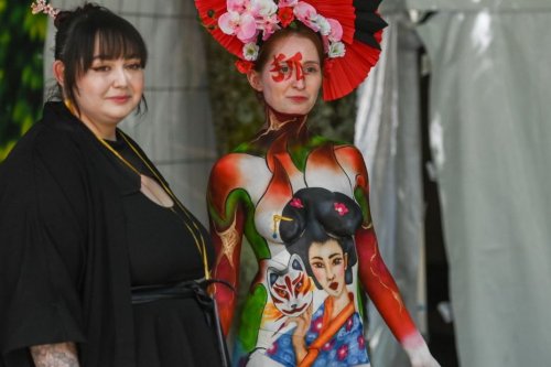 Cette Dijonnaise est la première championne de France de body painting : "le corps est ma toile"