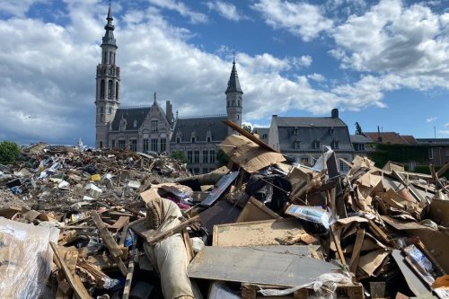 Belgique : suite aux inondations les experts de la fondation "Architectes de l'urgence" d'Amiens sont arrivés à Verviers