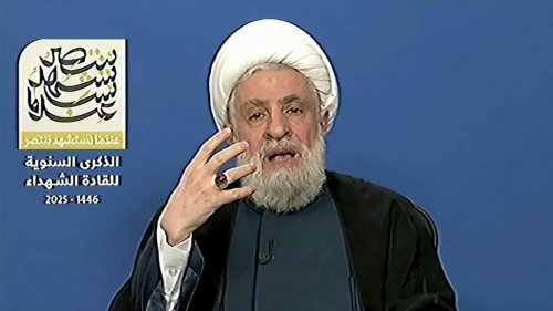 Guerre au Proche-Orient : le Hezbollah "ne permettra à personne de le désarmer" affirme son chef, Naïm Qassem