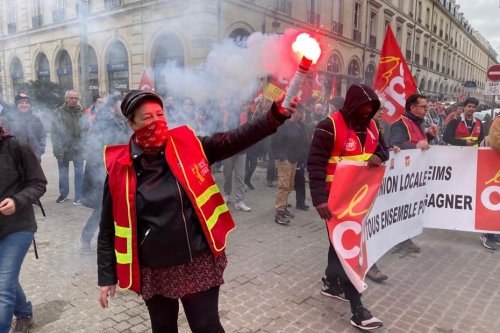 EN IMAGES. Grève et manifestation pour les retraites, "il faut écouter le peuple" : Reims se mobilise ce jeudi 23 mars