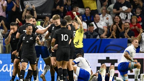 Coupe du monde de rugby : la Nouvelle-Zélande se relance avec une correction infligée à l'Italie
