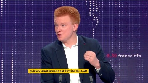 VIDEO. Présidentielle : si Jean-Luc Mélenchon est élu, ceux qui gagnent "moins de 4 000 euros par mois" paieront "moins d'impôts", promet Adrien Quatennens