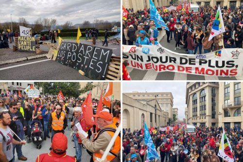 DIRECT. Grève du 23 mars : palettes brûlées, lycées bloqués, manifestants "désabusés", suivez la mobilisation à Montpellier, Perpignan, Nîmes et dans la région