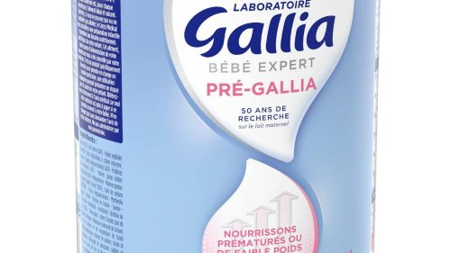 Un lait en poudre Gallia rappelé dans toute la France en raison d'un risque de contamination bactériologique
