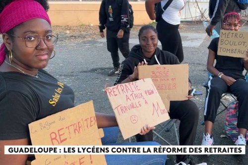 REPLAY. Mobilisation des lycéens guadeloupéens contre la réforme des retraites, à la Une de l'info Outre-mer