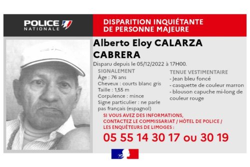 Limoges : L'homme disparu a été retrouvé sain et sauf