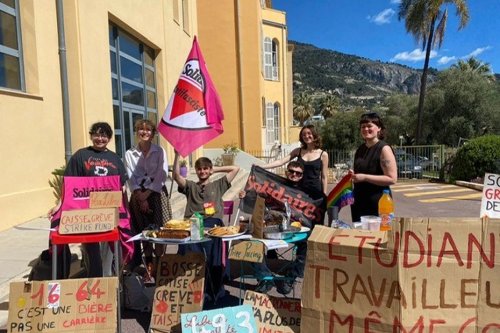 Réforme des retraites. Syndicats étudiants et lycéens solidaires mobilisés à Nice et Menton ; le campus Carlone bloqué