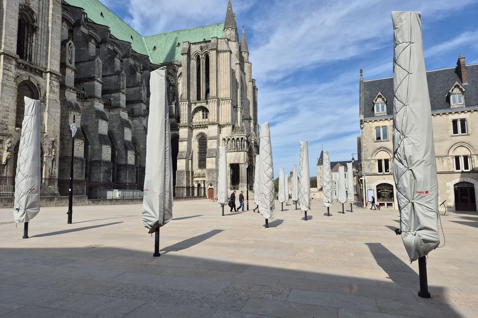 "On a 50 ans de retard" : à Chartres, des parasols à 300 000 € remplacent les dix arbres abattus