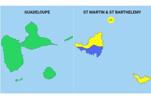 METEO. Retour au vert pour la Guadeloupe et maintien de la vigilance jaune à Saint-Martin et Saint-Barthélemy