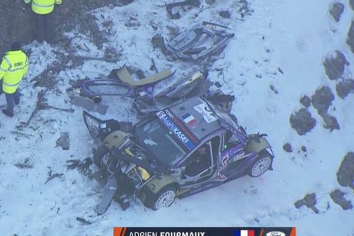Rallye de Monte-Carlo : fin de course pour le pilote du Nord Adrien Fourmaux après une violente sortie de route