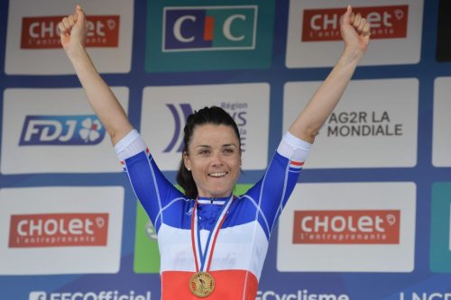 Audrey Cordon-Ragot sacrée championne de France de cyclisme en ligne à Cholet