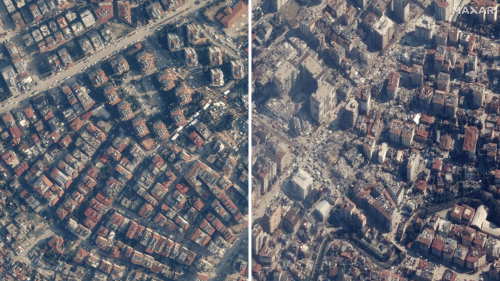 AVANT/APRES. Séisme en Turquie : découvrez les images des gigantesques dégâts vus du ciel