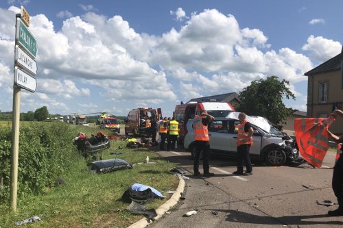Deux blessés héliportés en urgence absolue après un accident sur l'ex-Nationale 6 près d'Arnay-le-Duc