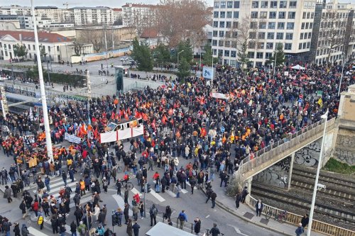 Grève du 31 janvier à Lyon contre la réforme des retraites : entre 25 000 et 45 000 manifestants
