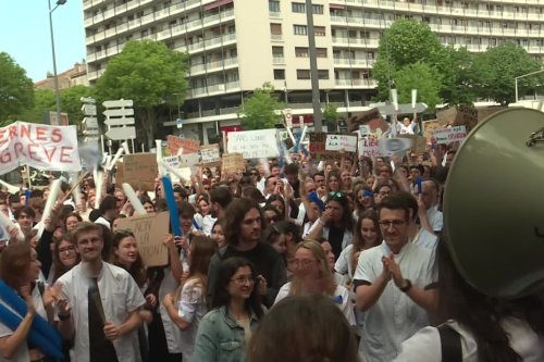 EN IMAGES. “On craque déjà”, "on se sent méprisés", 1600 internes, étudiants en médecine et docteurs manifestent