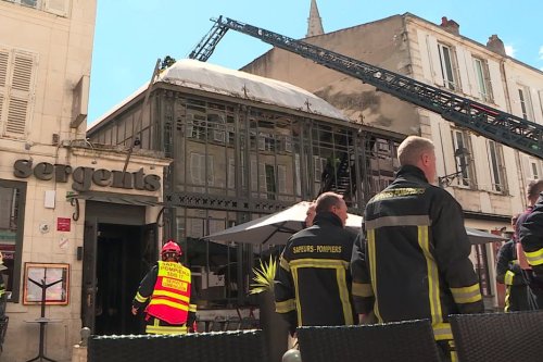 Un incendie détruit les combles et la buanderie du restaurant Les 4 Sergents de La Rochelle