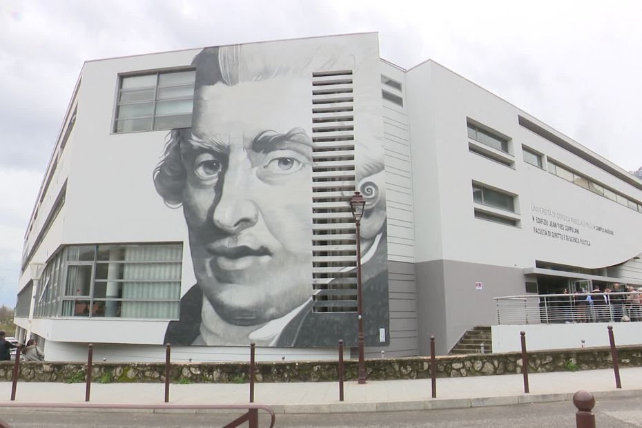 "Il avait un esprit visionnaire" l’université de Corse inaugure une immense fresque pour célébrer les 300 ans de la naissance de Pascal Paoli