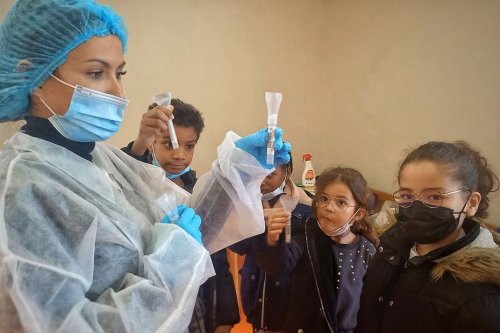 À Boussy-Saint-Antoine, les écoliers à l'heure des tests salivaires