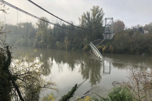 PHOTOS. Cinq Images Choc Après L'effondrement Du Pont De Mirepoix-sur ...