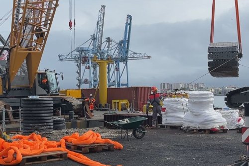 Port de Jarry : le chantier d'extension du quai 12 bientôt dans sa phase active