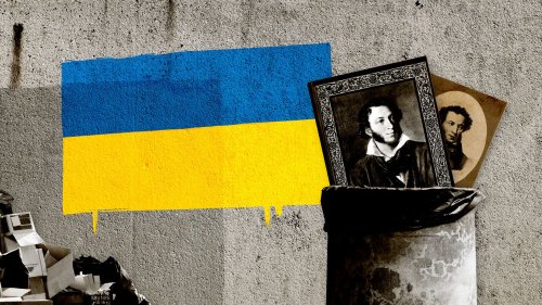 Guerre en Ukraine : les statues déboulonnées du poète Alexandre Pouchkine, symboles d'une "dérussification" prônée par Kiev