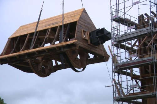 Restauré pendant 3 ans, le moulin de Stavèle fait son grand retour à la Cité souterraine de Naours dans la Somme