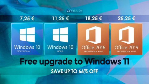 Windows 10 à 7,25 €… pour bénéficier ensuite gratuitement de Windows 11