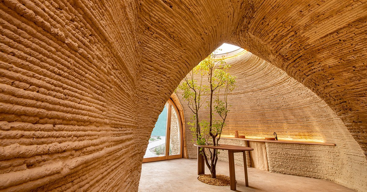 The first 3D-printed house made with dirt