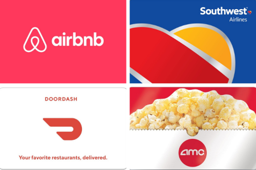 Staples.com: Save 10% On Gift Cards For Southwest, Airbnb & DoorDash, 15% On Movie Theatre Gift Cards