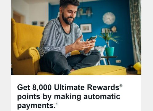 (Targeted) Chase: Earn 5k-8k bonus points when setting up autopay & using for 3 months
