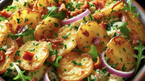 So lecker! Das weltbeste Rezept im Frühling 2025 für knusprigen Kartoffelsalat!