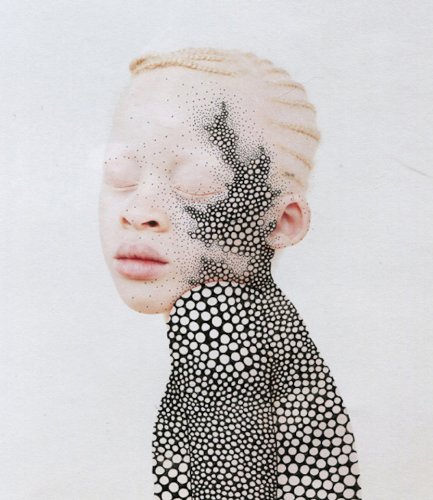 Portraits with Black Psychedelic Patterns by Alana Dee Haynes