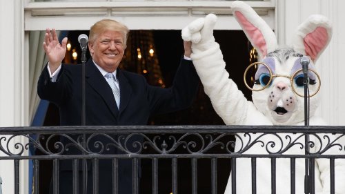 Trump macht Oster-Eierlauf im Weißen Haus zum Geschäft