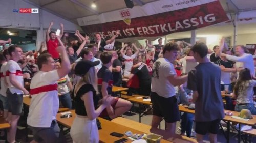Public Viewing: So feiern die Stuttgart-Fans den Klassenerhalt