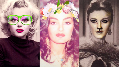 How 16 Classic Actresses Would Look Like Using Snapchat Filters