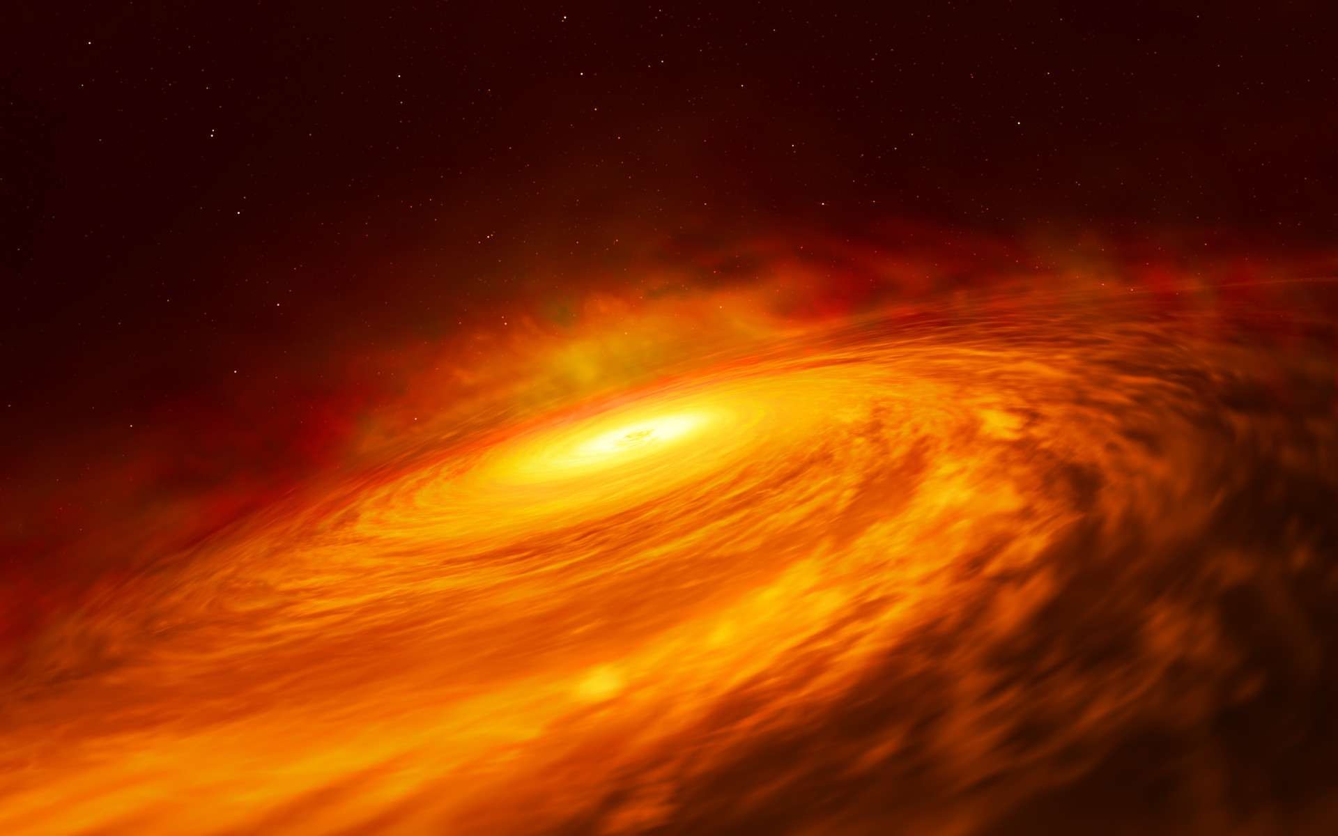 Un trou noir record de 40 milliards de masses solaires