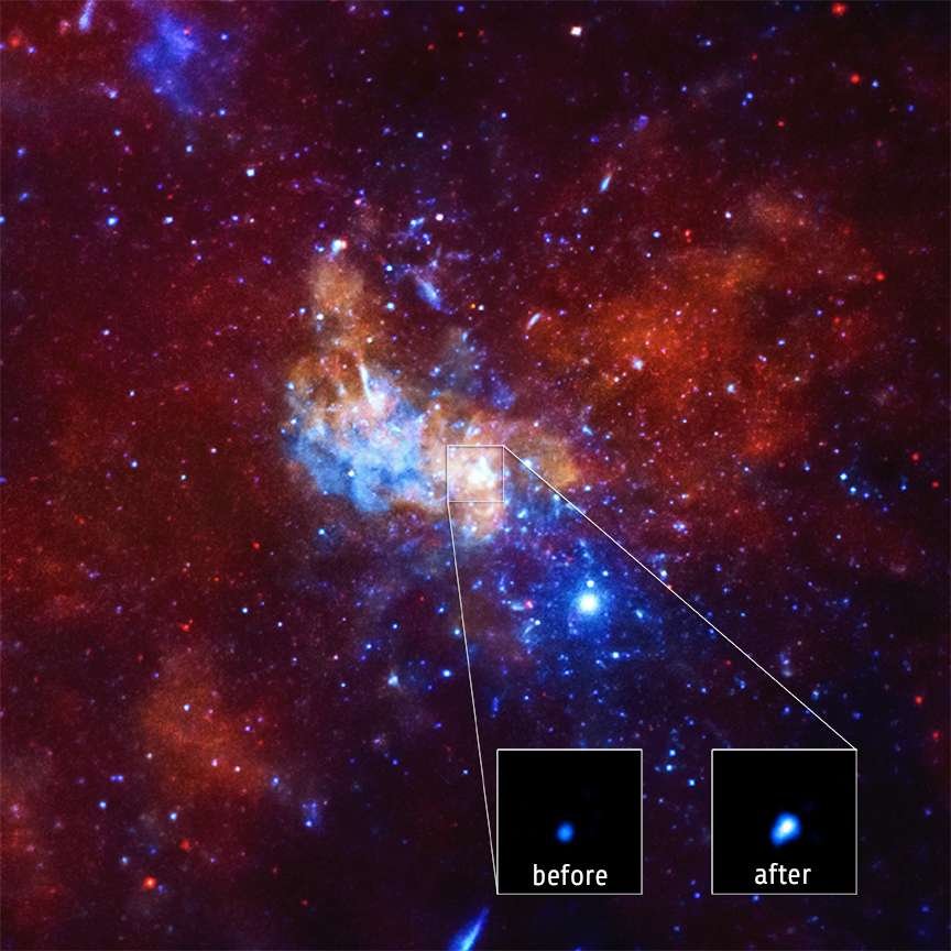 Sgr A* : nouveau record de luminosité X pour notre trou noir supermassif