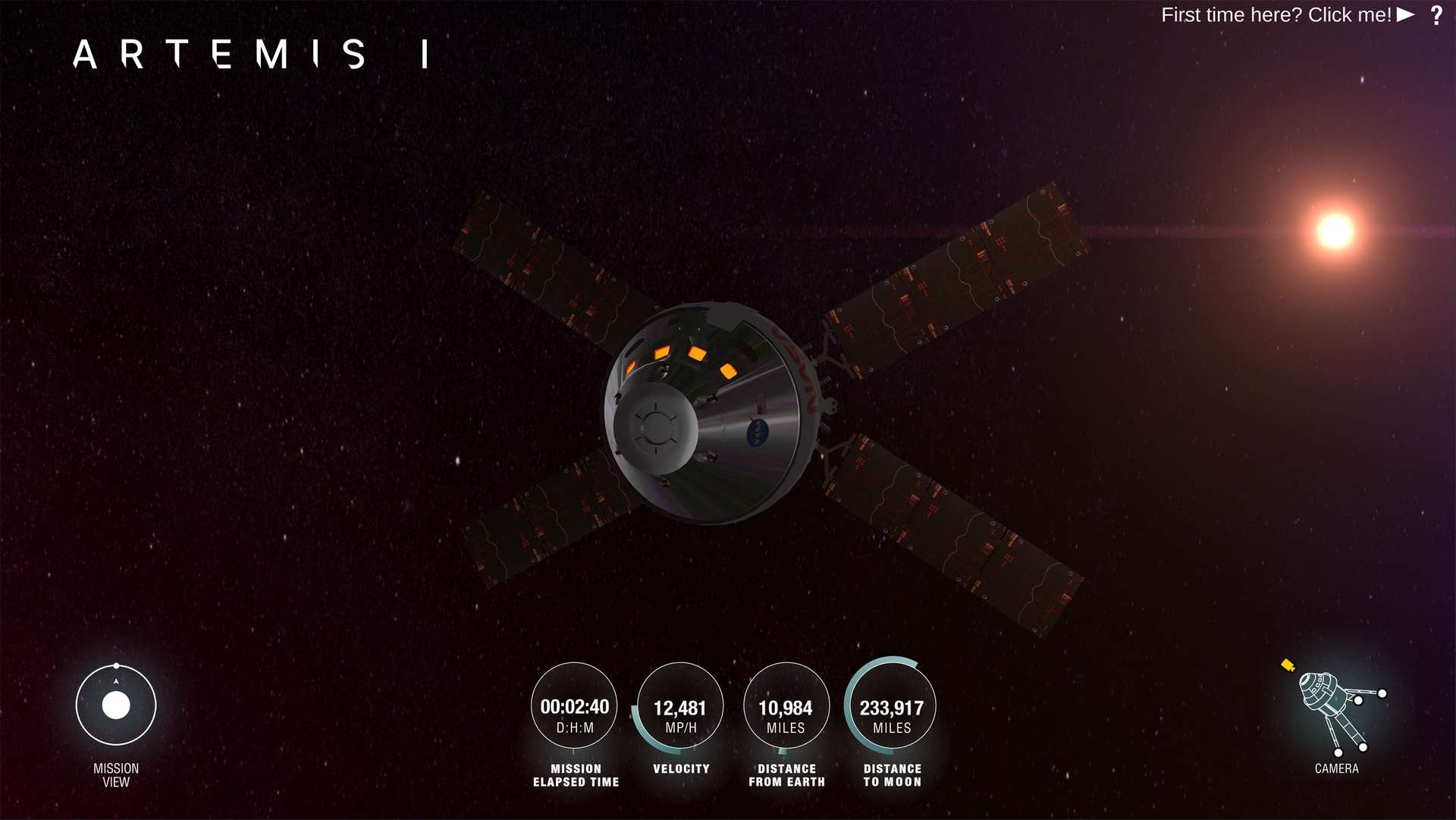 Artemis I : suivez la mission vers la Lune en temps réel via ce site de la Nasa
