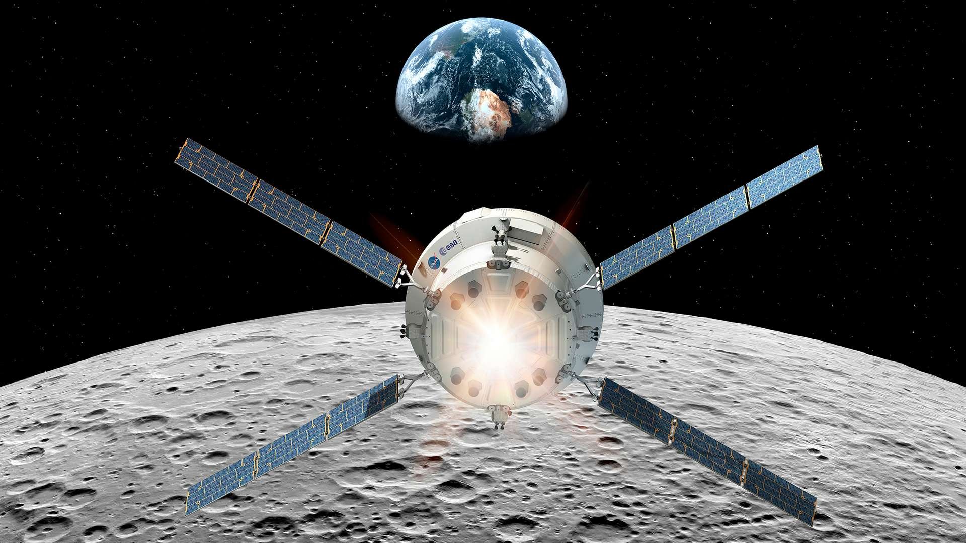 Animation du vol d'Orion, le véhicule spatial des missions Artemis vers la Lune