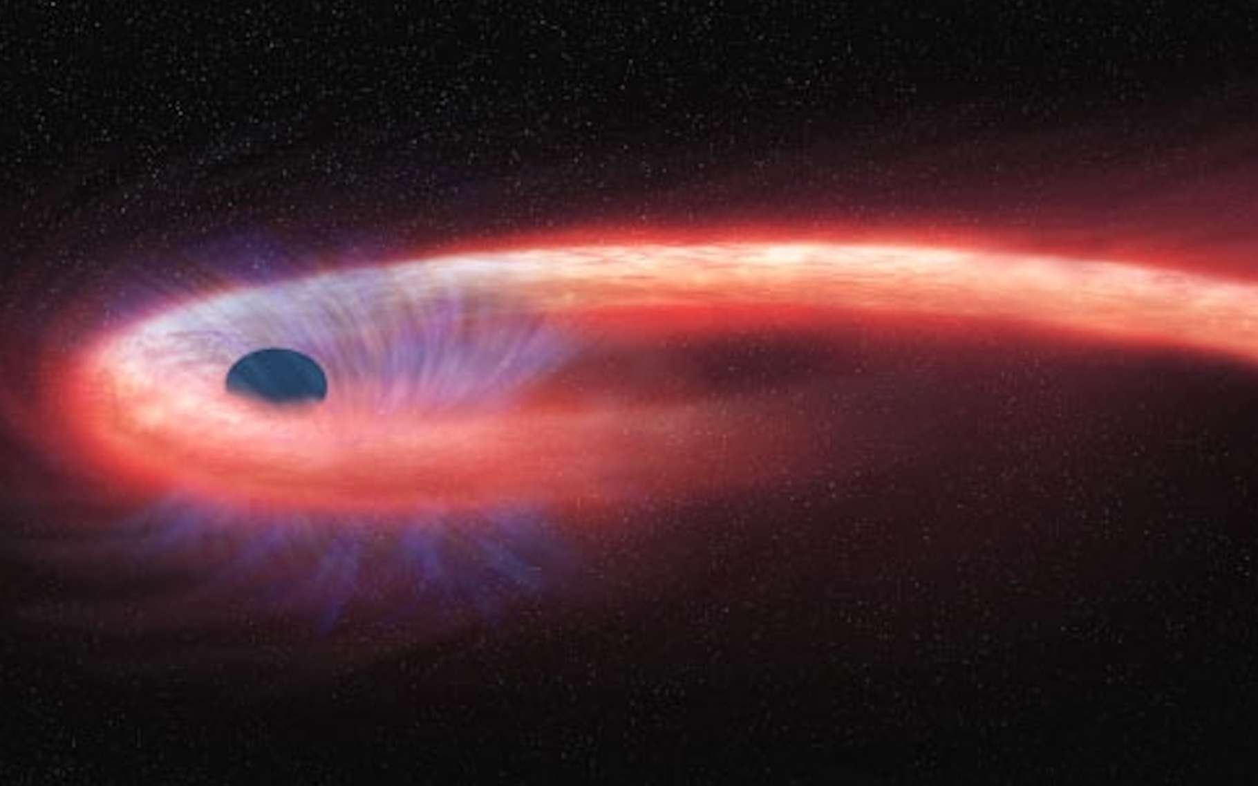 Les astronomes ont observé une étoile « spaghettifiée » par un trou noir