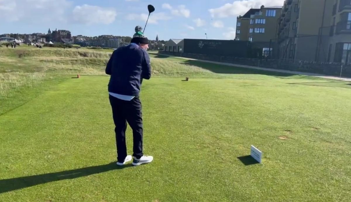 Watch: Piers Morgan Hits Iconic Hotel At St Andrews... Again!
