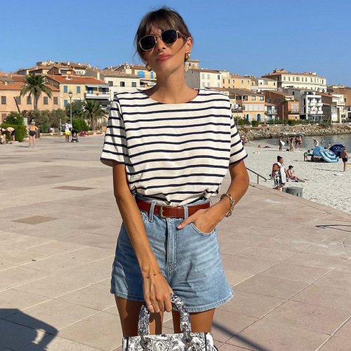 5 Tops French Girls Always Wear With Denim Shorts