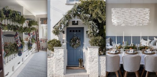 10 ways British coastal decor meets Christmas in this interior designer's cute cottage