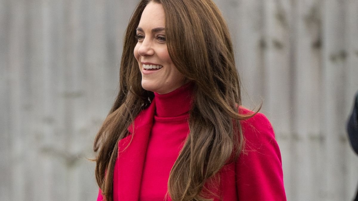 Kate Middleton chooses vibrance in crimson M&S coat - and it's on sale NOW