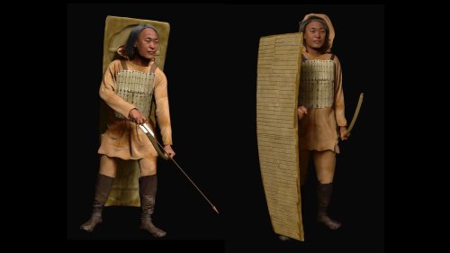 Stunning reconstruction reveals warrior and his weapons from 4,000-year-old burial in Siberia