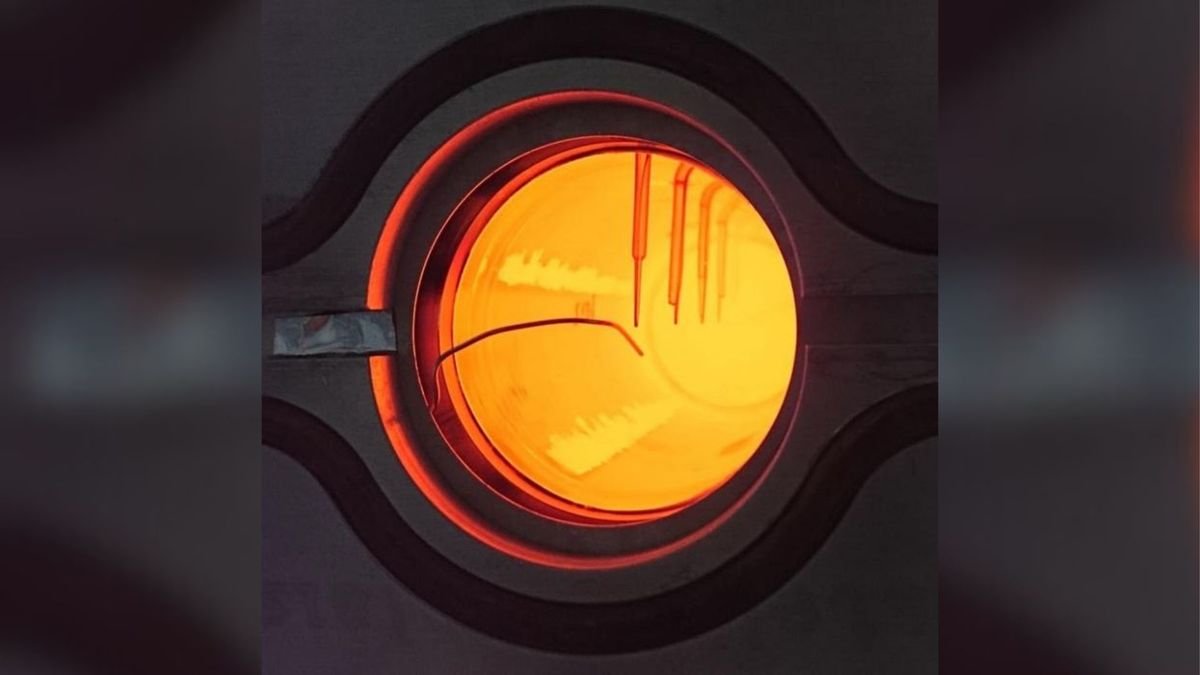 Solar power generated enough heat to power a steel furnace