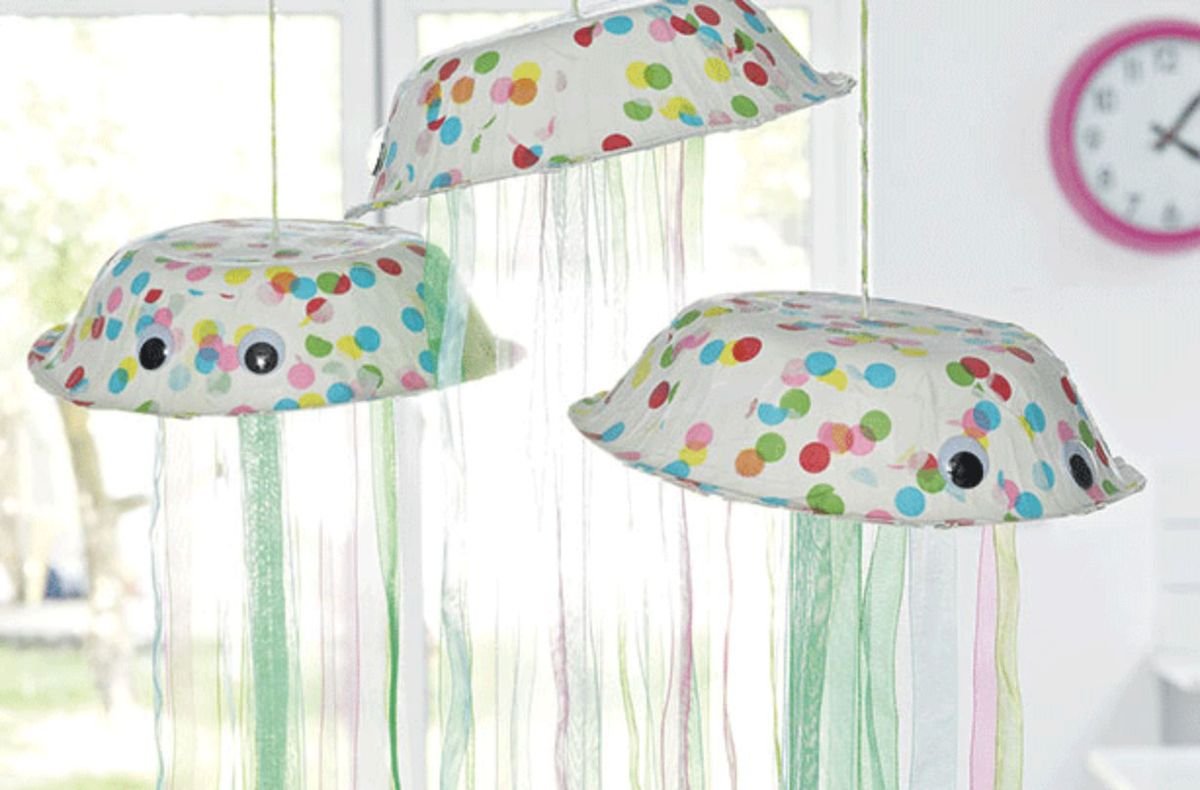 How to make homemade jolly jellyfish to bring vibrancy and decoration to your home