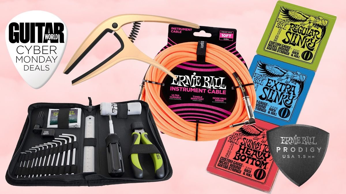 Get up to 55% off strings, picks, capos, cables and other guitar accessories with Ernie Ball's mega Cyber Monday sale