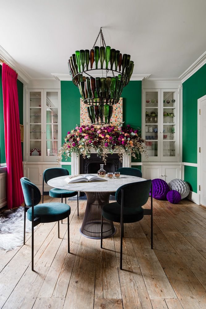 A Georgian townhouse in southwest London comes to life with bold splashes of colour