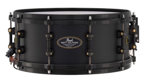 Pearl unveils Matt Halpern Black-on-Brass signature snare drum